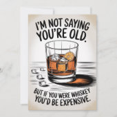 Grappige Verjaardag Kaart voor Papa Opa Whiskey Pa (Voorkant)