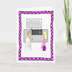 Grappige verjaardag Kaart voor vrouwen
