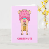 Grappige verjaardag Kaart voor vrouwen (Gele Bloem)