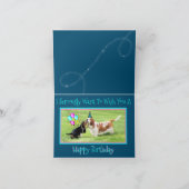 Grappige Verjaardag Kaart W / Schattigee Basset Ho (Binnen)