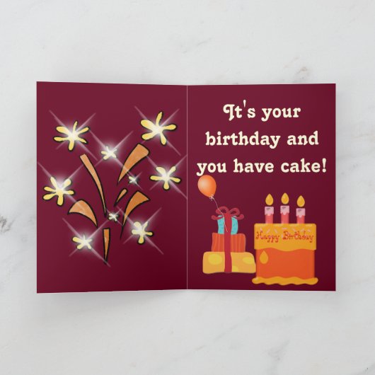 Grappige Verjaardag Kaart w / Schattigee Basset Ho (Binnen)