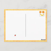 Grappige verjaardag kleurrijk fruit label Opgewekt Briefkaart (Achterkant)