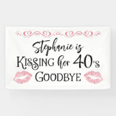 Grappige Verjaardag Kus Een Decennium Afscheid Cus Spandoek (Horizontaal)