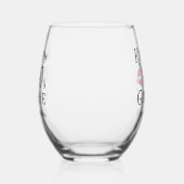 Grappige verjaardag kus je decennium vaarwel wijnglas zonder voet (Links)