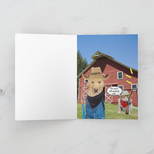 Grappige verjaardag Lab Farmer Kaart (Binnen)