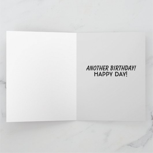 GRAPPIGE VERJAARDAG MET EEN RETRO KWINKSLERANSKAAR KAART (Binnen)