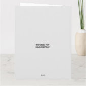 GRAPPIGE VERJAARDAG MET EEN RETRO KWINKSLERANSKAAR KAART (Achterkant)