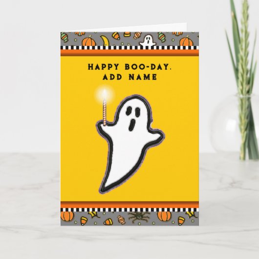 Grappige verjaardag met Halloween Kaart (Voorkant)