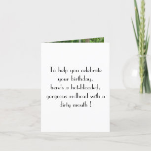 Grappige Verjaardag met Mooi Vrouw Kaart