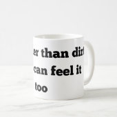 grappige verjaardag ouder dan vuile koffiebeker koffiemok (Voorkant rechts)