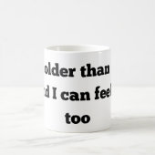 grappige verjaardag ouder dan vuile koffiebeker koffiemok (Center)