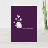 Grappige verjaardag: ouderdom is altijd 10 jaar kaart (Achterkant)