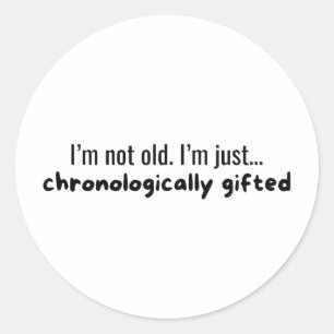 Grappige Verjaardag Ronde Sticker