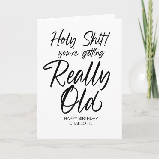 Grappige Verjaardag Rude Gelukkige Verjaardag voor Kaart (Voorkant)