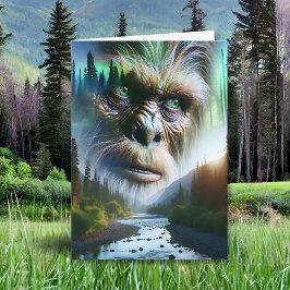 Grappige Verjaardag Sasquatch Woordspeling Kaart