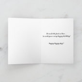 Grappige verjaardag, Schattigee verjaardagstaart w Kaart (Binnen)