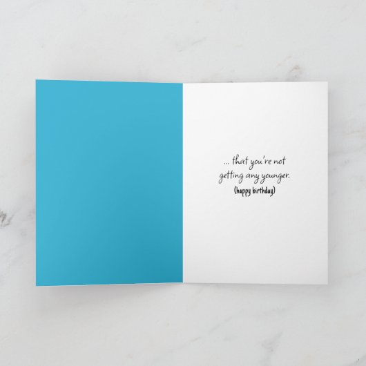 Grappige verjaardag struisvogel dragen bril kaart (Binnen)