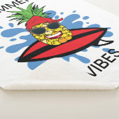 Grappige verjaardag surfen ananas sherpa deken (3/4)