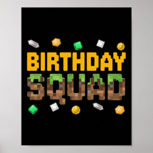 Grappige Verjaardag Team Verjaardag Jongen Videosp Poster