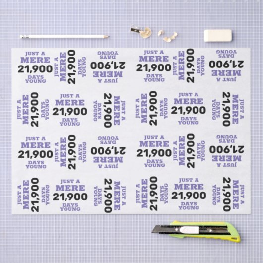 Grappige verjaardag tissuepapier (Craft)