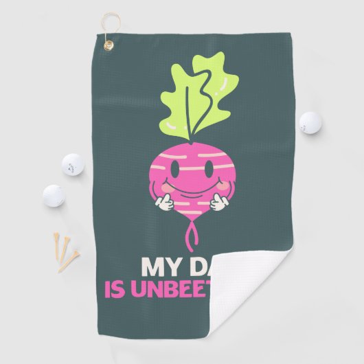 Grappige verjaardag Vaderdag vader grap woordspeli Golfhanddoek (Insitu)