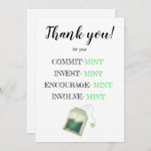 grappige verjaardag van de mijnwerker/waardering bedankkaart (Voorkant / Achterkant)