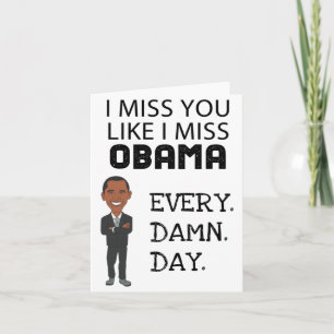 Grappige verjaardag van Obama Kaart