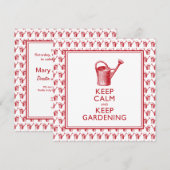 Grappige verjaardag van tuinman of pensioenfeest kaart (Voorkant / Achterkant)