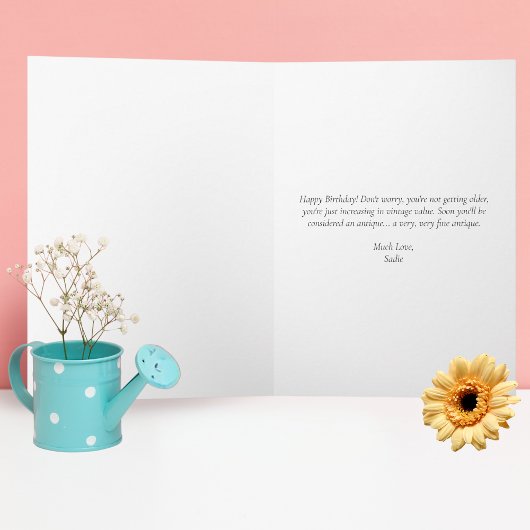 Grappige verjaardag vliegtuig hart luchtvaart mini kaart