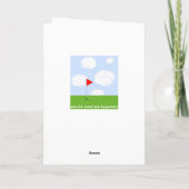 Grappige verjaardag voor golfer kaart (Achterkant)