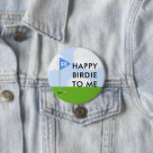 Grappige verjaardag voor golfer ronde button 7,6 cm (In situ)