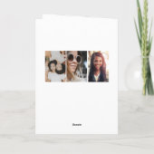 Grappige verjaardag voor haar Roze waterverf bloem Kaart (Achterkant)