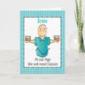 Grappige verjaardag voor mannen, elke leeftijd, br kaart (Voorkant)