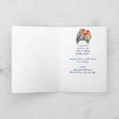 Grappige Verjaardag voor Moeder Papegaai Paar Voge Kaart (Binnen)