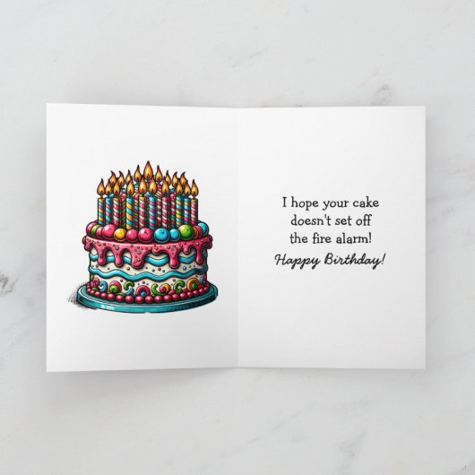 Grappige verjaardag voor vrouwen met humor over ou kaart (Binnen)