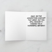 Grappige Verjaardag Wegenbouwer Kaart (Binnen)