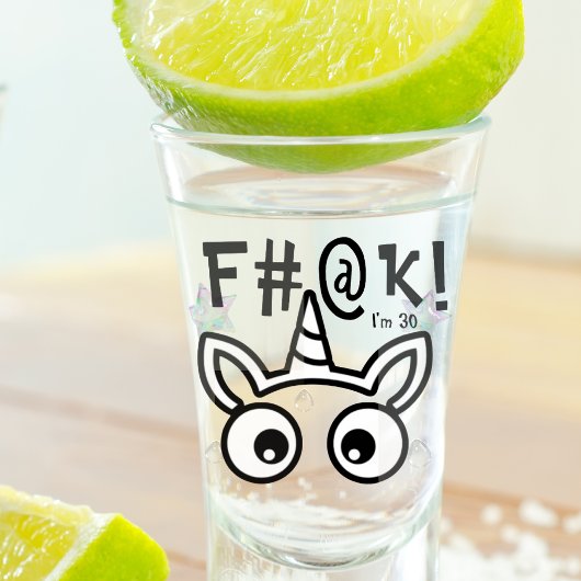 Grappige verjaardag wordt oud realisatie shotglas shot glas