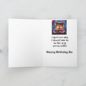 Grappige Verjaardag Zus Hond Dieren Humor Kaart (Binnen)