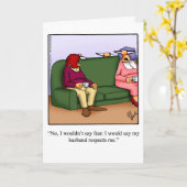 Grappige verjaardags humor kaart (Gele Bloem)