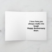 Grappige verjaardags humor kaart voor hem (Binnen)