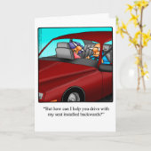 Grappige verjaardags humor kaart voor hem (Gele Bloem)