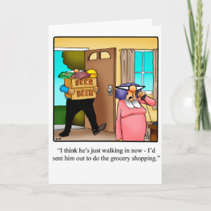 Grappige verjaardags humor kaart voor hen