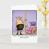 Grappige verjaardags humoristische wenskaart kaart (Gele Bloem)