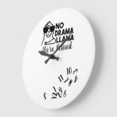 Grappige Verjaardags Klok Geen Drama Lama Geperson (Hoek)