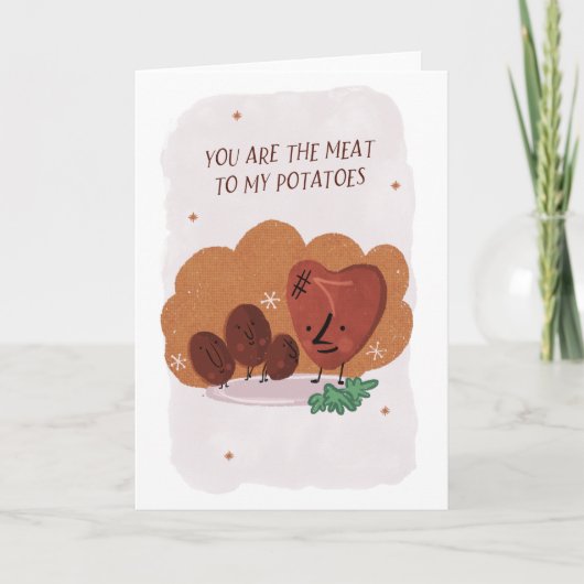 Grappige verjaardags- of Valentijnskaart, retro de Kaart (Voorkant)