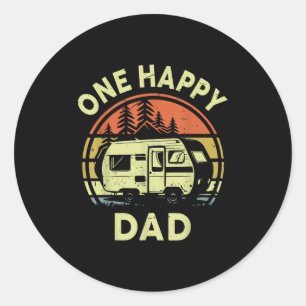 Grappige verjaardagscadeaus voor vader van een gel ronde sticker