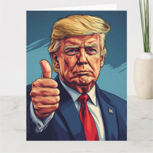 GRAPPIGE VERJAARDAGSCARD VAN DONALD TRUMP KAART