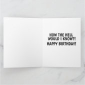 GRAPPIGE VERJAARDAGSCARD VOOR DE OUDE MAN OVER DE KAART (Binnen)
