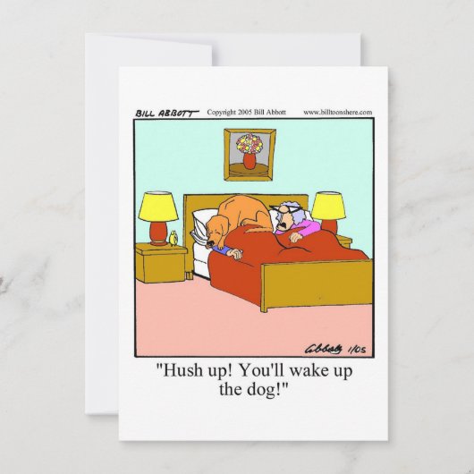 Grappige verjaardagsfeest uitnodiging (Voorkant)