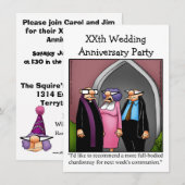 Grappige verjaardagsfeest uitnodiging (Voorkant / Achterkant)